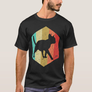 Vintage Katze Retro Kat Silhouette Tiere 70er 80er T-Shirt