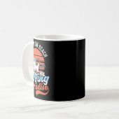 Vintage-Katze-Surfparadies-Design-Surfer-Männer-Fr Kaffeetasse (Vorderseite Links)