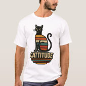Vintage Katze T-Shirt (Vorderseite)