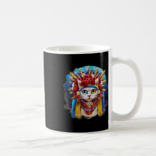 Vintage-Katze Ukraine 90er Ukrainische Frauen Katz Kaffeetasse