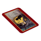 Vintage Katze und Eule Magnet (Rechte Seite)