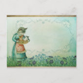 Vintage Katze und Kätzchen, Postkarte (Vorderseite)