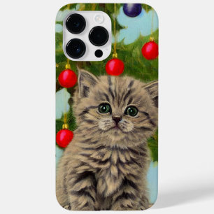 Vintage Katze und Weihnachtsbaum Case-Mate iPhone 14 Pro Max Hülle