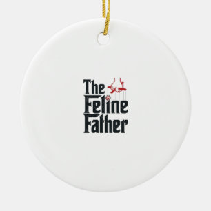 Vintage-Katze-Vater-Katze-Humor-Vektor-Design_1 Keramik Ornament