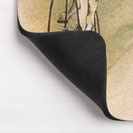 Vintage Katzen auf Rädern Mousepad (Ecke)