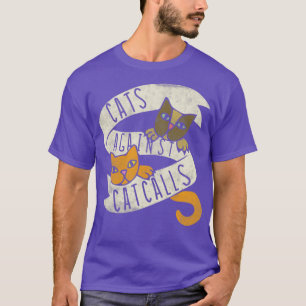 Vintage Katzen gegen Katzen T-Shirt