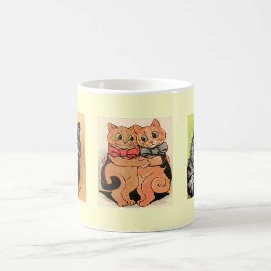 Vintage Katzen-Geschenk-Tasse Louis Wain Kaffeetasse (Mittel)