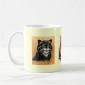 Vintage Katzen-Geschenk-Tasse Louis Wain Kaffeetasse (Links)