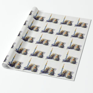 Vintage-Katzen-Geschenkpapier Geschenkpapier