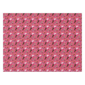 Vintage Katzen Hunde Blumengarten Party Tischdecke (Vorderseite (Horizontal))