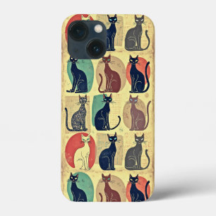 Vintage Katzen im Mid-Century Modern Stil Case-Mate iPhone Hülle