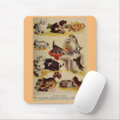 Vintage Katzen Kater Zucht Diagramm süß Mousepad (Mit Mouse)