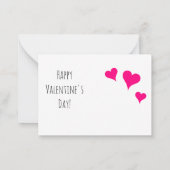 Vintage Katzen Kinder Valentinstag Valentin Mitteilungskarte (Rückseite)