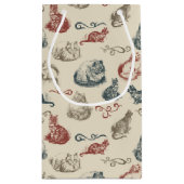 Vintage Katzen Kleine Geschenktüte (Rückseite)