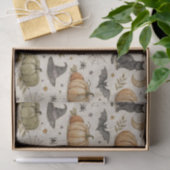 Vintage-Katzen-Kürbisse Halloween Seidenpapier (Geschenk)