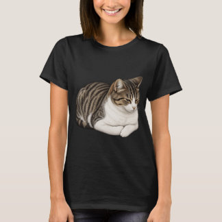 Vintage-Katzen-Laib-Tabby-Katzenliebhaber-Illustra T-Shirt