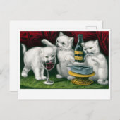 Vintage Katzen Postkarte (Vorne/Hinten)
