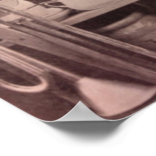 Vintage Katzen Rummage Verkaufspopster Poster (Ecke)