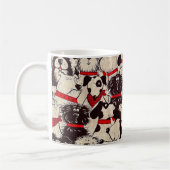 Vintage-Katzen-Stoffbecher Kaffeetasse (Links)