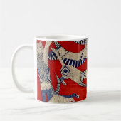 Vintage-Katzen-Stoffbecher Kaffeetasse (Links)