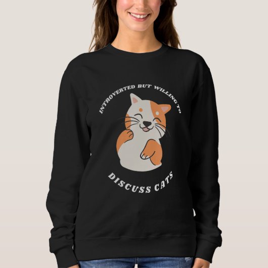 Vintage Katzen Sweatshirt (Vorderseite)
