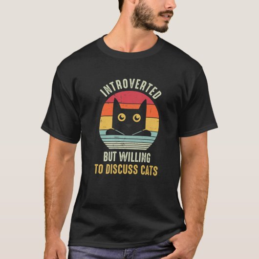 Vintage Katzen T-Shirt (Vorderseite)