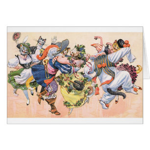 Vintage - Katzen tanzen die Nacht durch,
