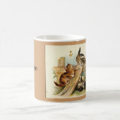 Vintage Katzen-Tasse Kaffeetasse (Mittel)