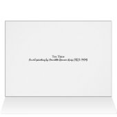 Vintage Katzen Teacups Kunstleere Karte (Innenansicht Horizontal (Oben))