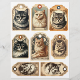 Vintage Katzen- und Kittentags