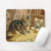 Vintage Katzen - Viktorianische Kunst Mousepad (Mit Mouse)