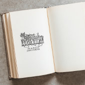 Vintage Katzen, virtuelle Buchzeichen Gummistempel