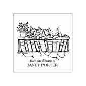 Vintage Katzen, virtuelle Buchzeichen Gummistempel (Prägung)