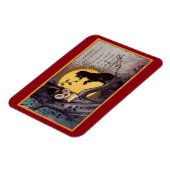 Vintage Katzenart und Eule Magnet (Linke Seite)