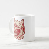 Vintage-Katzenastronaut     Kaffeetasse (Vorderseite Links)