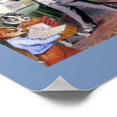 Vintage Katzenfamilie-Malerei Poster (Ecke)