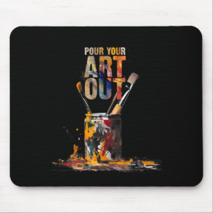 Vintage-Katzengeschenkeladen Künstler Kunst Machen Mousepad