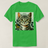 Vintage Katzenkatze Retro T-Shirt (Design vorne)