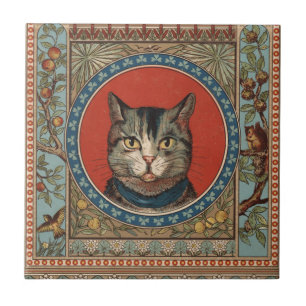 Vintage Katzenleben für Kitty Cat Classic Victoria Fliese
