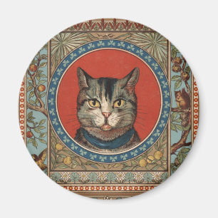 Vintage Katzenleben für Kitty Cat Classic Victoria Magnet