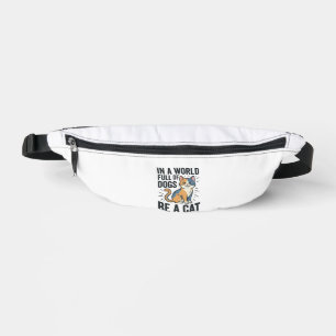 Vintage-Katzenliebhaber Sei eine Katze Grafikdesig Bauchtasche