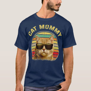 Vintage Katzenmama lustige Katzenmutter Retro best T-Shirt