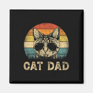 Vintage Katzenpapa Katzenliebhaber Daddy Vatertag  Magnet