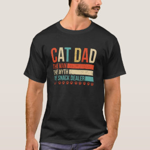 Vintage Katzenvater Der Mann Der Mythos Snackhändl T-Shirt