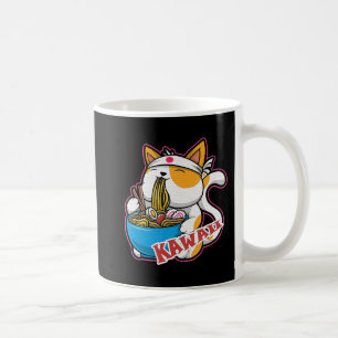 vintage kawaii Katze, die Ramen Anime Retro Japan  Kaffeetasse