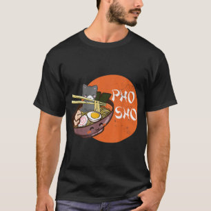 Vintage Kawaii Katze Pho Sho Vietnamesische Schüss T-Shirt