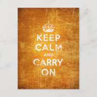 Vintage Keep Calm und mach weiter