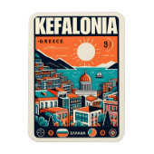 Vintage Kefalonia Greece Reise Souvenirs Magnet (Vertikal)