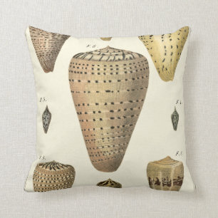 Vintage Kegelschnecken Kissen