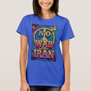 Vintage Kein Krieg Iran Frieden Retro Anti-Krieg T-Shirt